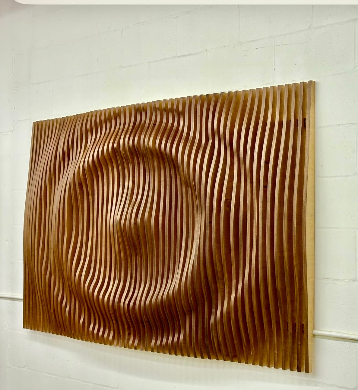 Concentric-ring parametric rib wall installation, Gainesville FL