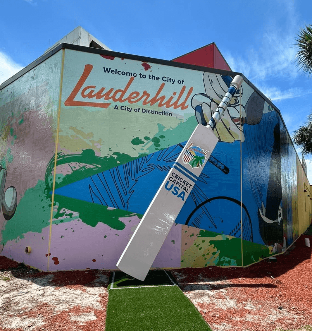 Lauderhill welcome mural installation