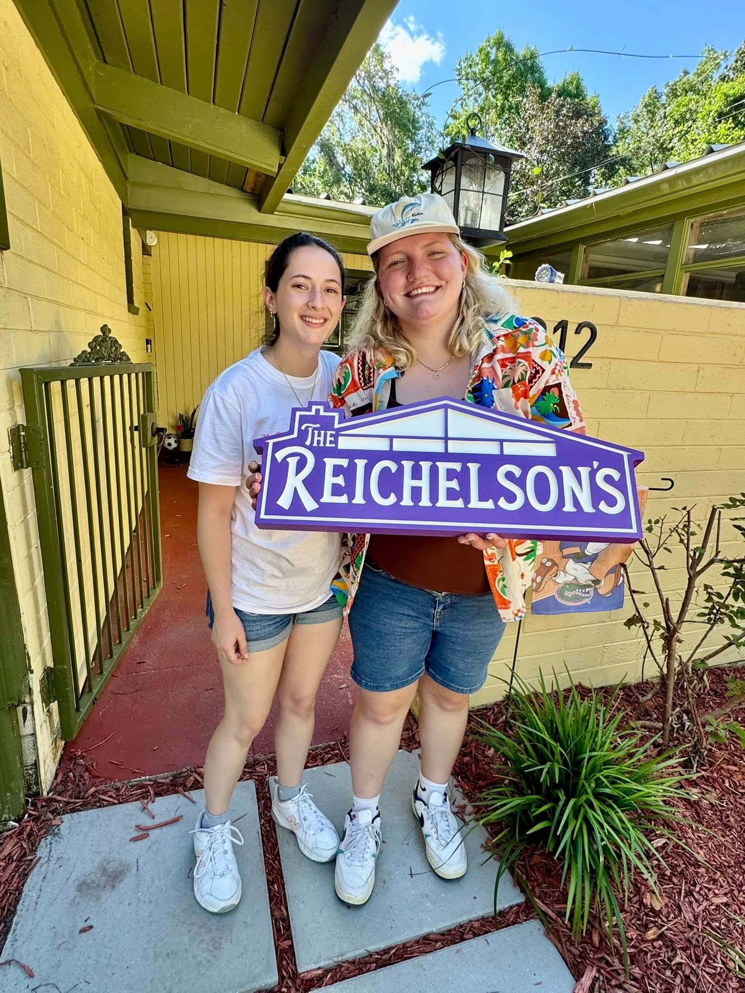 Reichelson custom home name sign