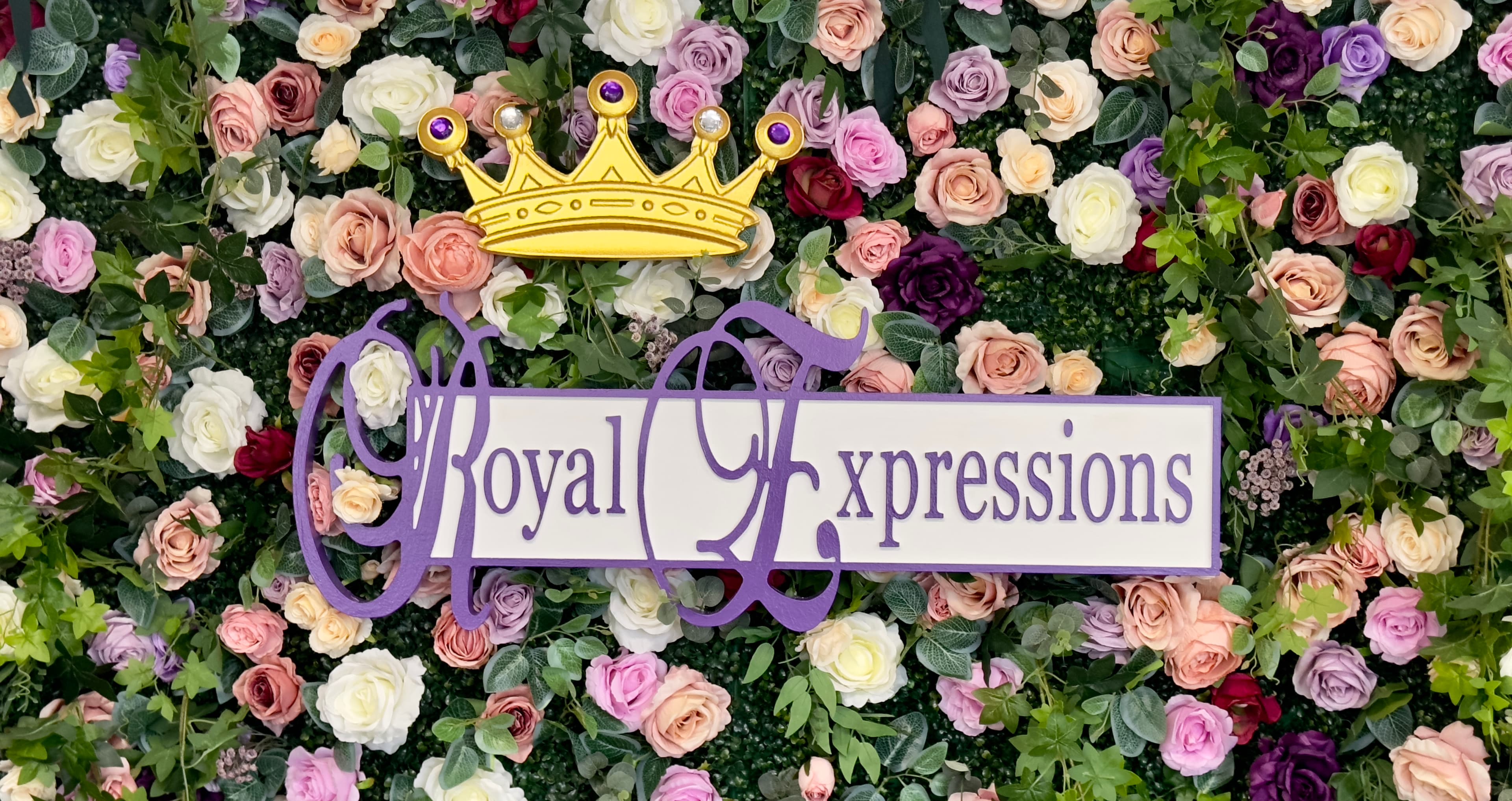 Royal Expression floral retail sign