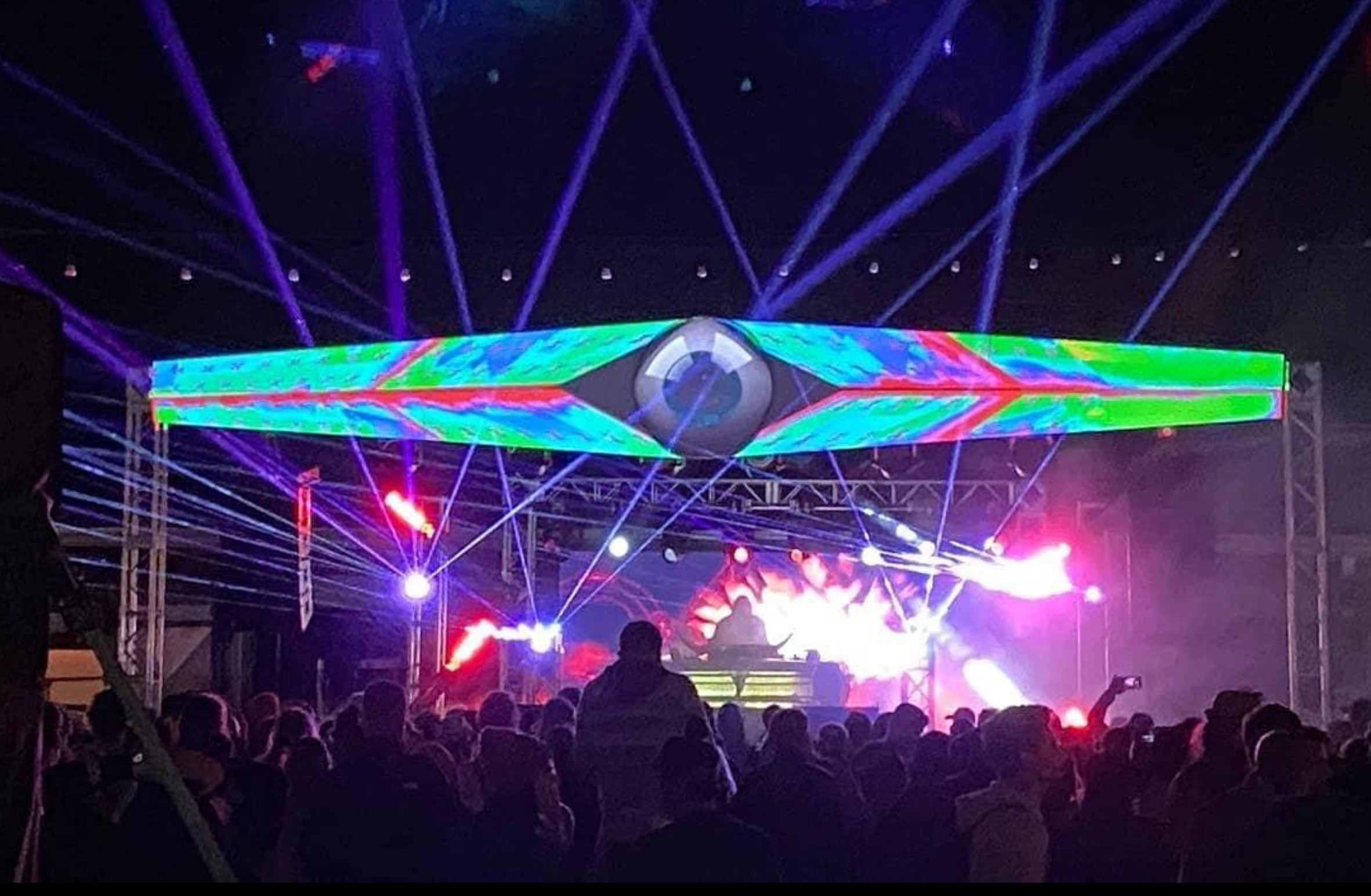 Projection-Mapped Concert Stage