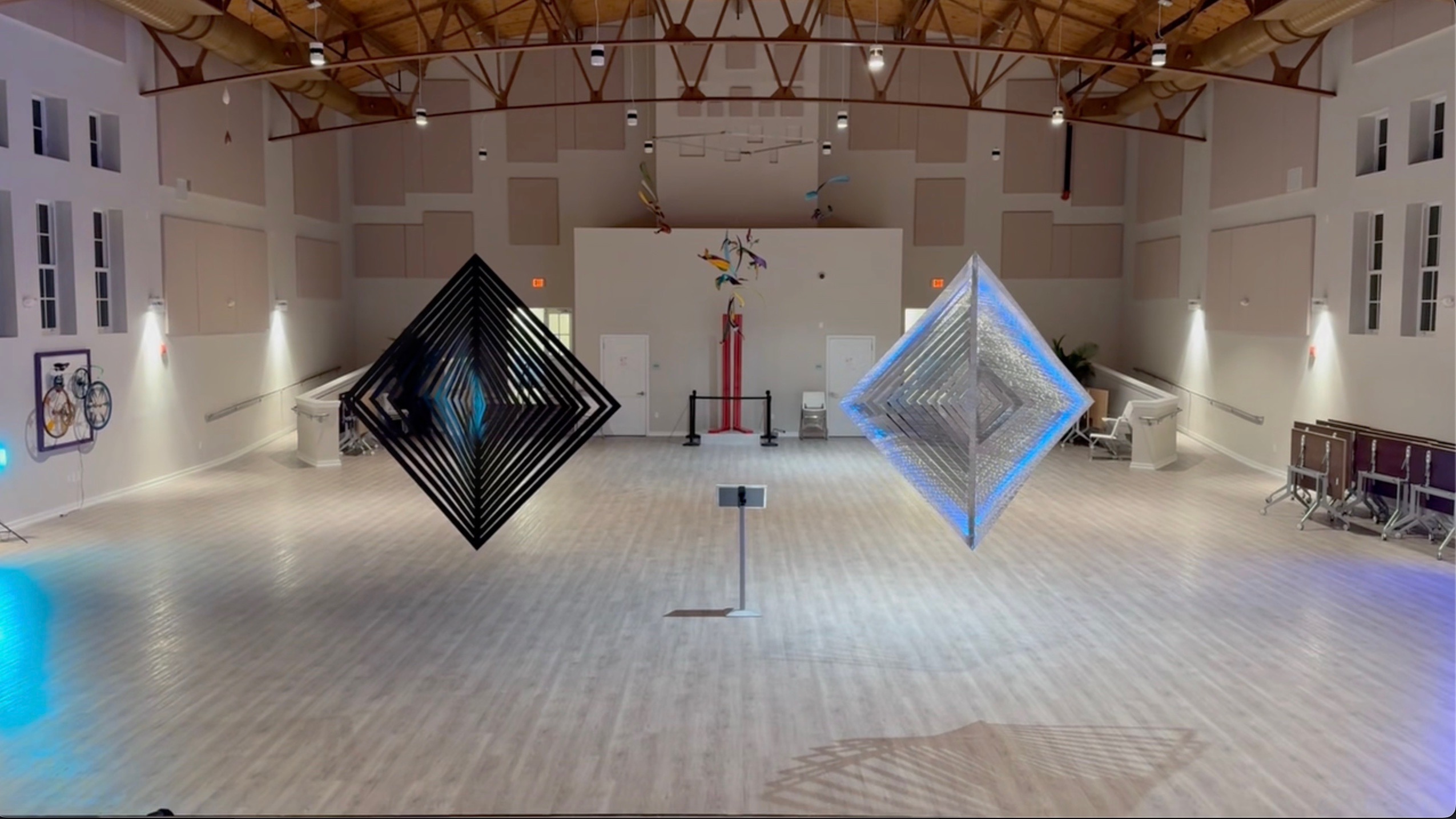 Suspended Kinetic Spinners